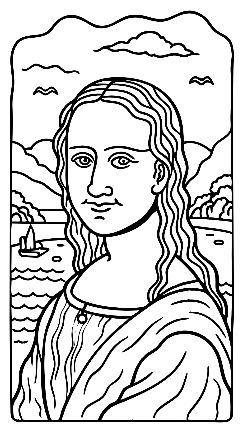 famous works of art coloring pages